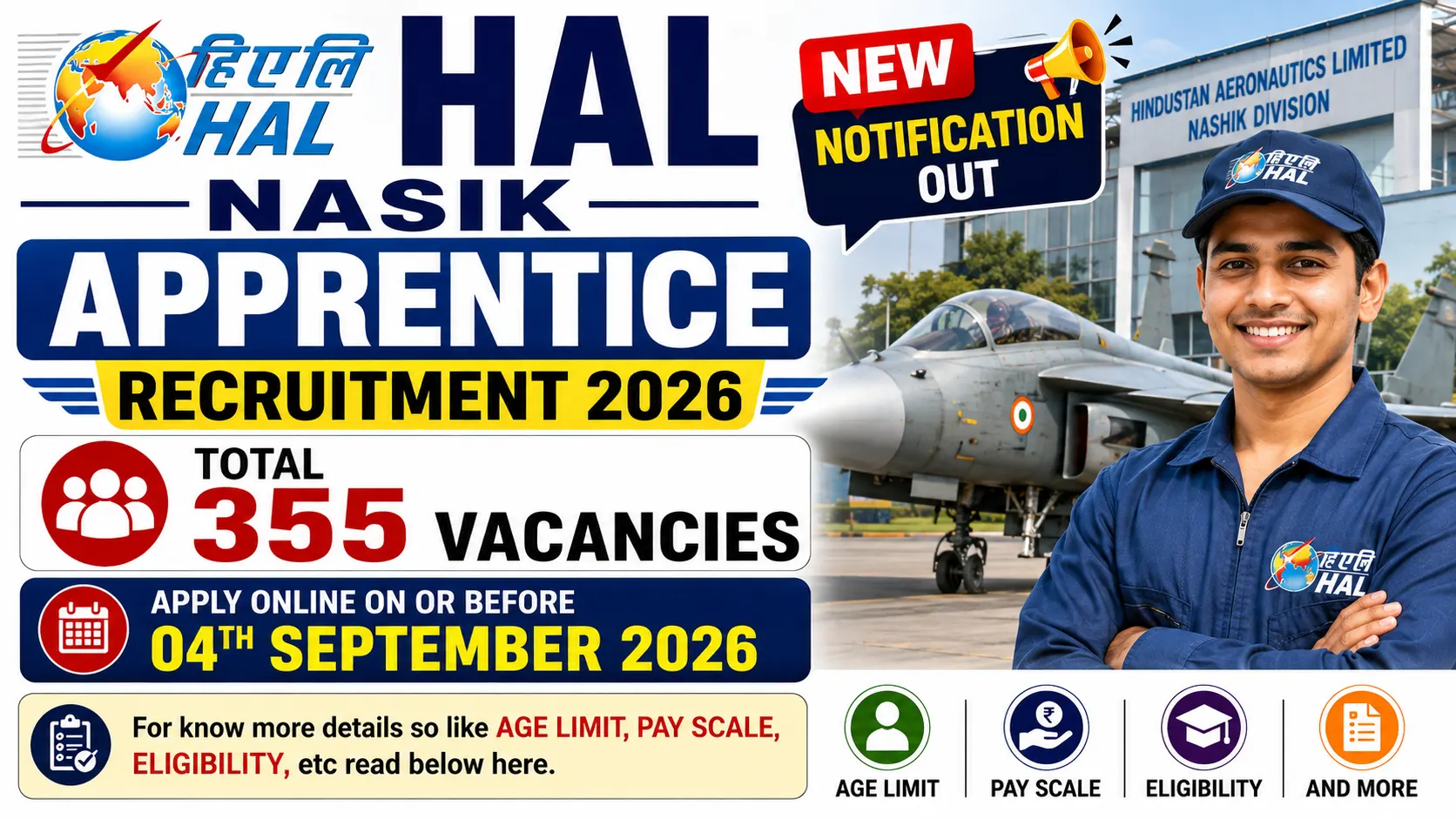 HAL Nasik Apprentice Recruitment 2026 - Apply Online